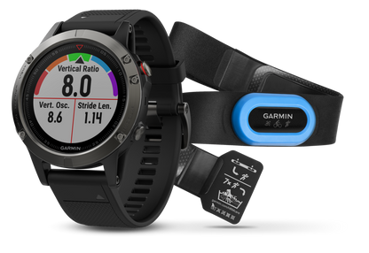 Garmin Fenix 5 Bundle Slate Gray w/ Black Band (010-01688-30)