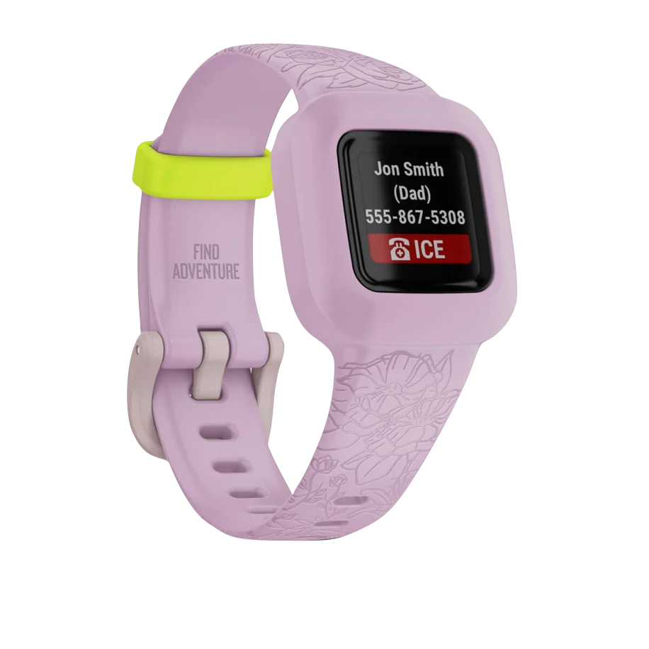 Garmin Vivofit jr 3 Lilac Floral Refurbished