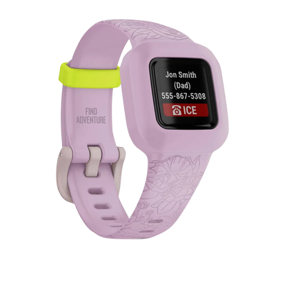 Garmin Vivofit jr 3 Lilac Floral Refurbished