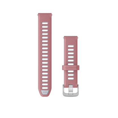 Garmin Quick Release Bands (18 mm) Pink/Whitestone with Silver Hardware (010-11251-A5)