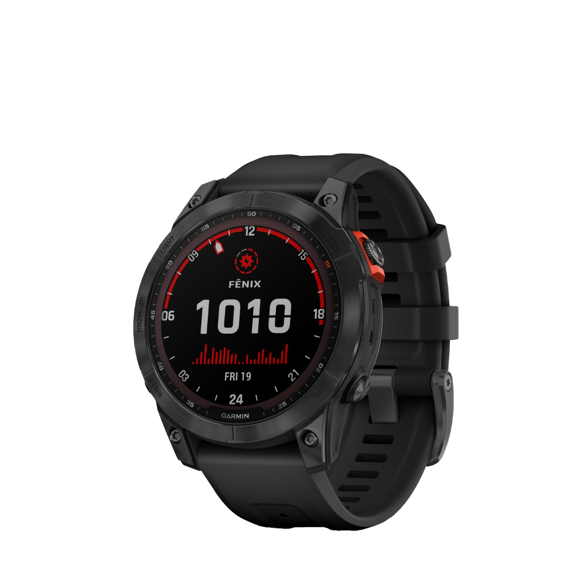 Garmin Fenix 7 Solar, Slate Gray with Black Band (Garmin Certified Refurbished)