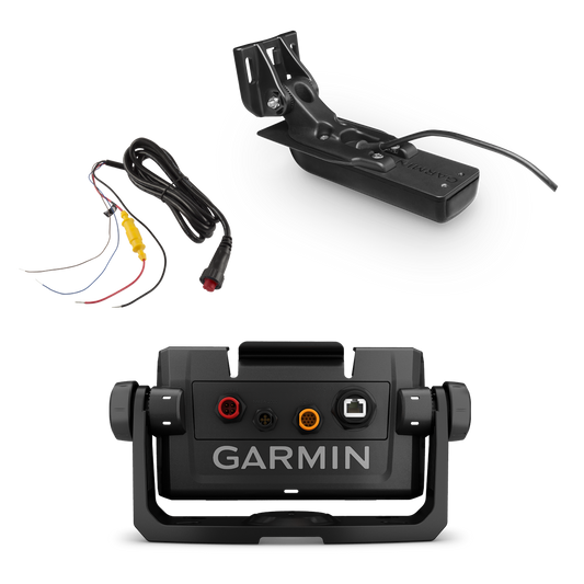 Kit bateau Garmin ECHOMAP UHD 7Xsv, comprenant une sonde GT56HW-TM, un câble d'alimentation et un support (020-00200-22)