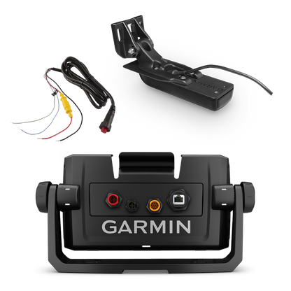 Kit bateau Garmin ECHOMAP UHD 6Xcv, comprenant une sonde GT24HW-TM, un câble d'alimentation et un support (020-00200-20)