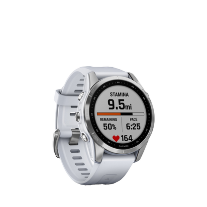 Garmin fenix 7S - Argent avec bracelet Whitestone (010-02539-02)