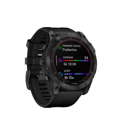 Garmin Fenix ​​7X Solar - Gris ardoise avec bracelet noir (010-02541-00)