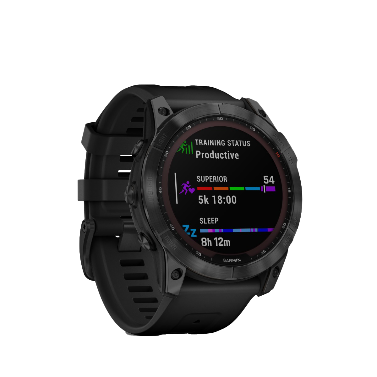 Garmin Fenix 7x Sapphire Solar - Black DLC Titanium with Black Band (010-02541-22)