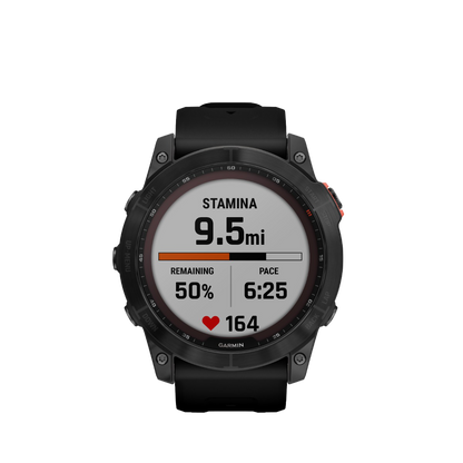 Garmin Fenix ​​7X Solar - Gris ardoise avec bracelet noir (010-02541-00)