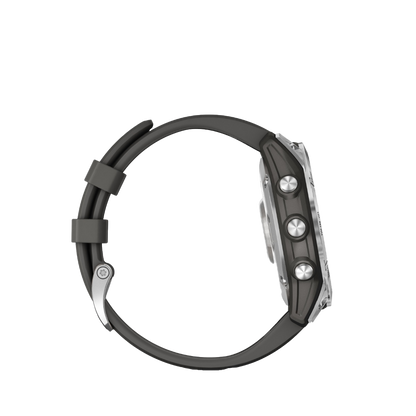 Garmin fenix 7S - Argent avec bracelet en graphite (010-02539-00)