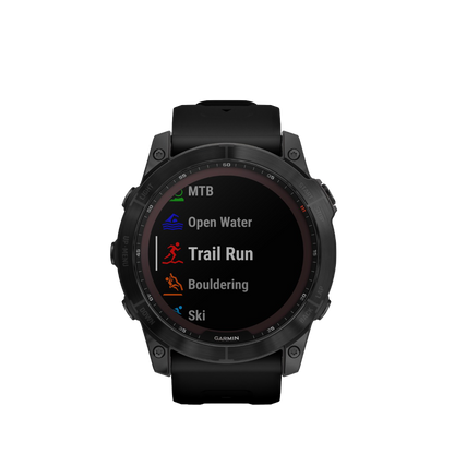 Garmin Fenix 7x Sapphire Solar - Black DLC Titanium with Black Band (010-02541-22)