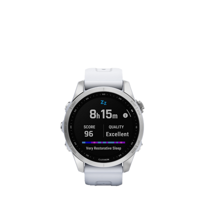 Garmin fenix 7S - Argent avec bracelet Whitestone (010-02539-02)