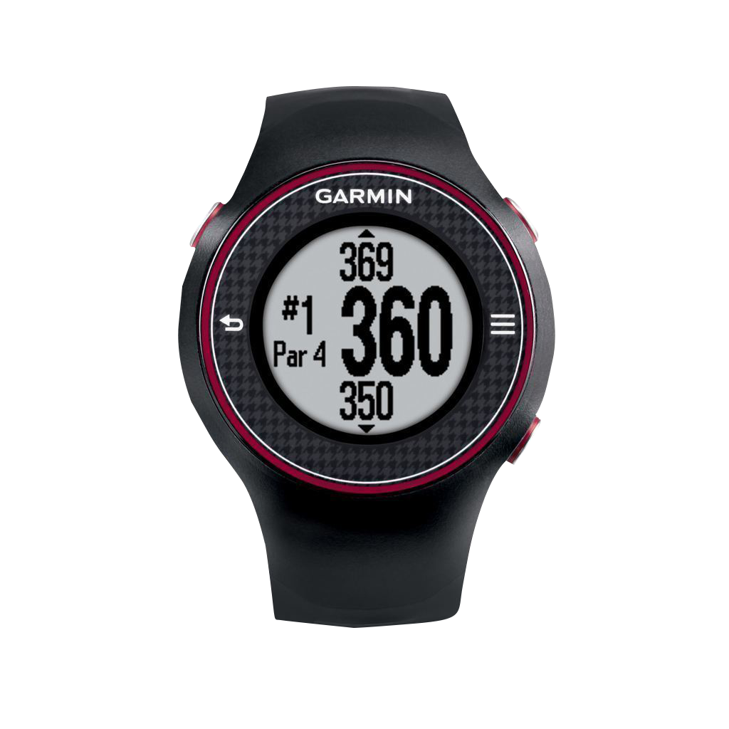 Garmin Approach S3, Black/Red, Golf GPS Smartwatch & Rangefinder (Garmin Certified Refurbished)