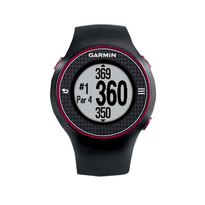 Garmin Approach S3, Black/Red, Golf GPS Smartwatch & Rangefinder (Garmin Certified Refurbished)