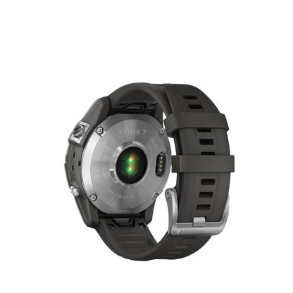 Garmin fenix 7S - Argent avec bracelet en graphite (010-02539-00)