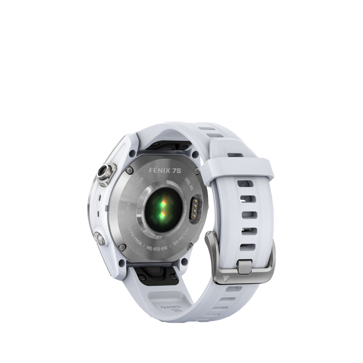 Garmin fenix 7S - Argent avec bracelet Whitestone (010-02539-02)