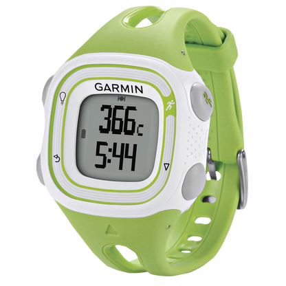 Garmin Forerunner 10, blanc et vert, montre connectée GPS de fitness pour coureurs (reconditionnée certifiée Garmin)