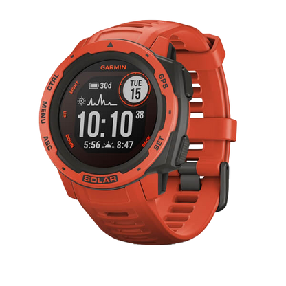 Garmin Instinct Solar, Flame Red Graphite (010-02293-21)