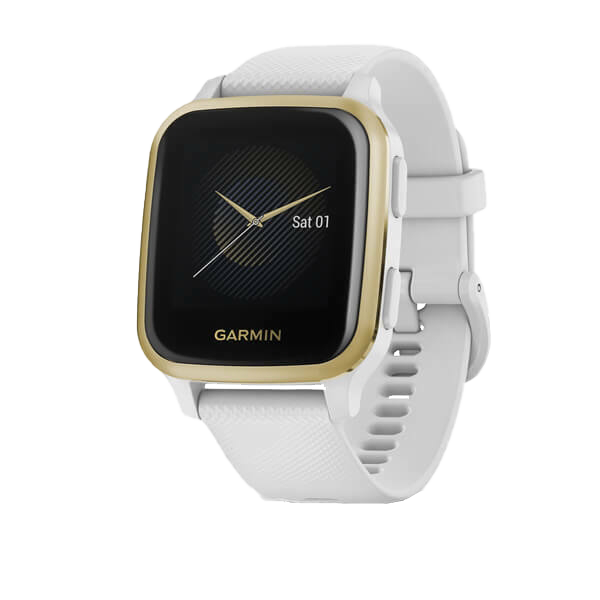 Garmin Venu Sq, White with Light Gold Bezel (010-02427-01)