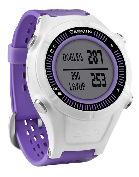 Garmin Approach S2, violet, montre connectée GPS de golf et télémètre (reconditionné certifié Garmin)