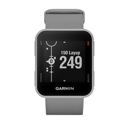 Garmin Approach S10, Powder Gray, Golf GPS Smartwatch & Rangefinder (010-02028-01)