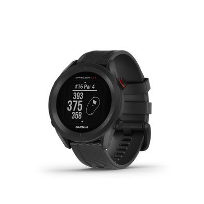 Garmin Approach S12, Noir, Montre GPS connectée de golf et télémètre (010-02472-00)