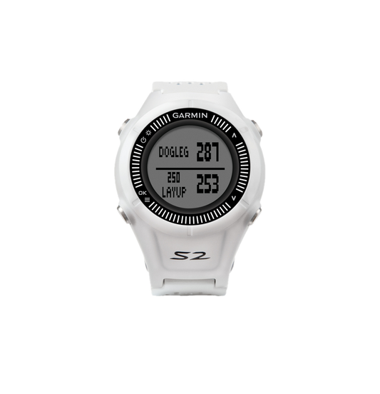 Garmin Approach S2, Blanc, Montre GPS connectée de golf et télémètre (reconditionné certifié Garmin)