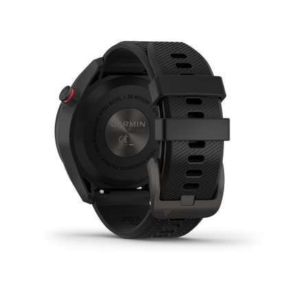 Garmin Approach S42, Noir, Montre GPS connectée de golf et télémètre (reconditionné certifié Garmin)