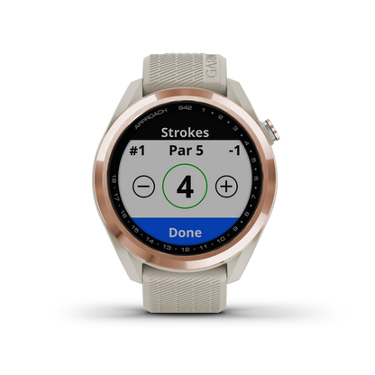 Garmin Approach S42, Rose Gold, montre connectée GPS de golf et télémètre (reconditionné et certifié)