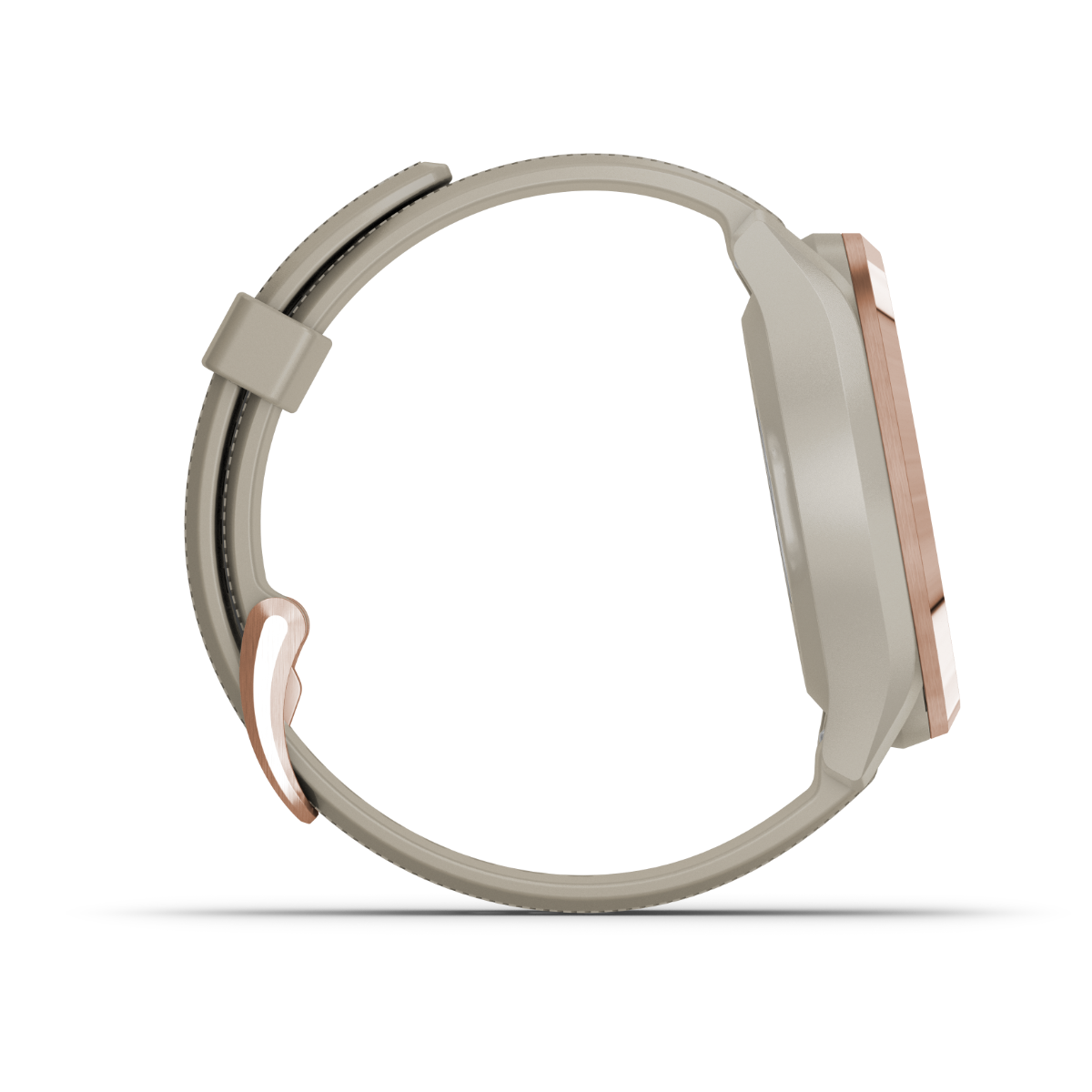 Garmin Approach S42, or rose avec bracelet sable clair, montre intelligente GPS de golf et télémètre (010-02572-12)