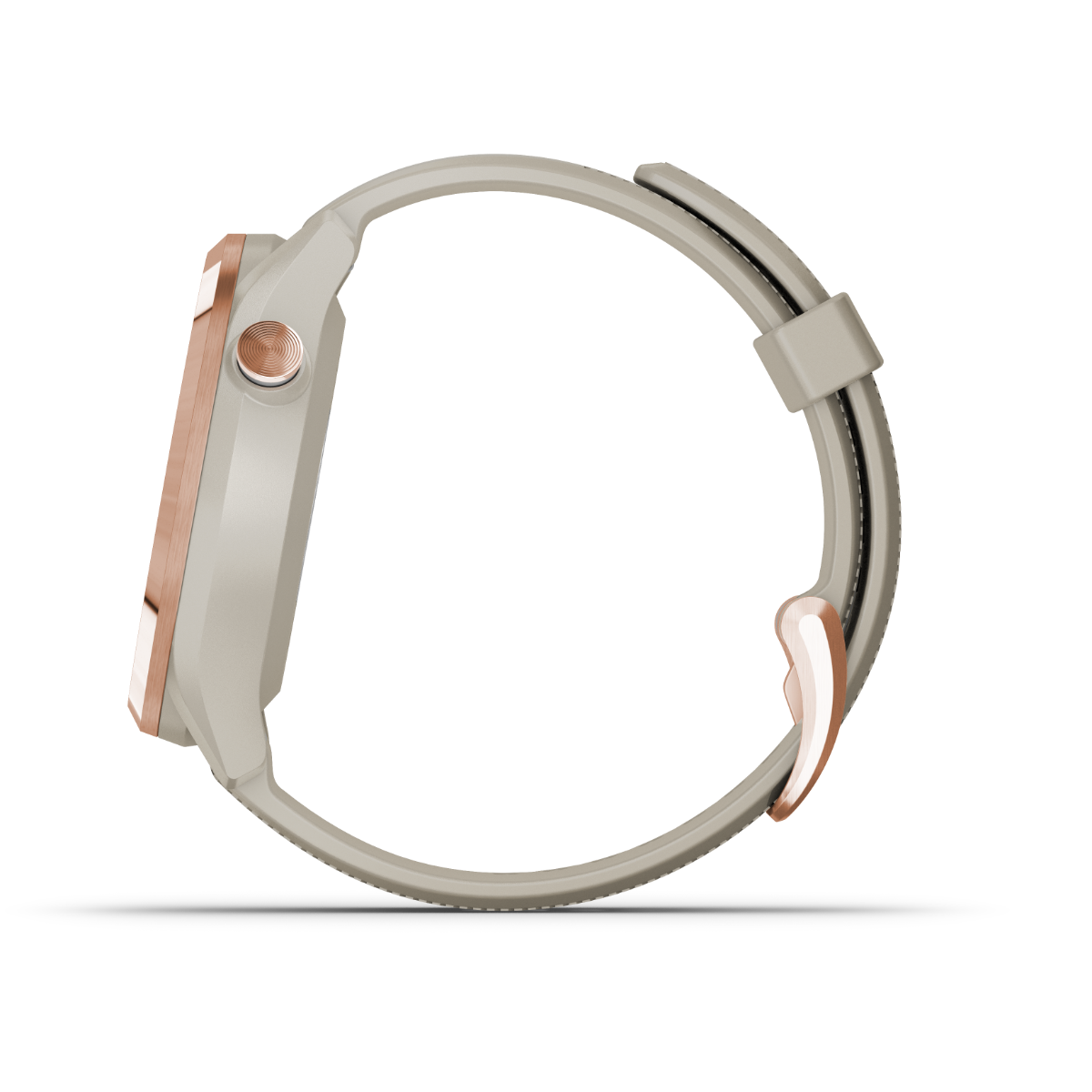 Garmin Approach S42, or rose avec bracelet sable clair, montre intelligente GPS de golf et télémètre (010-02572-12)