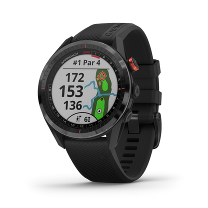 Garmin Approach S62, Noir, Montre GPS connectée de golf et télémètre (010-02200-00)