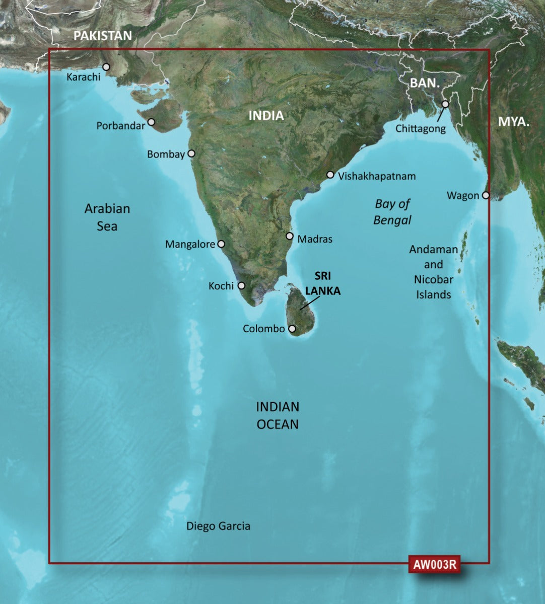 Garmin Bluechart G2 Vision Sous-continent indien (010-C0755-00)