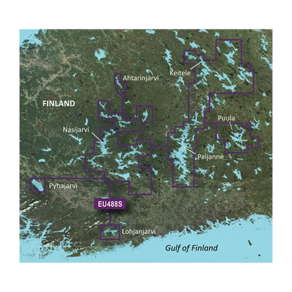 Cartes Garmin Finlande, Keitele à Paijanne et Tampere BlueChart g3 Vision | VEU488S | microSD™/SD