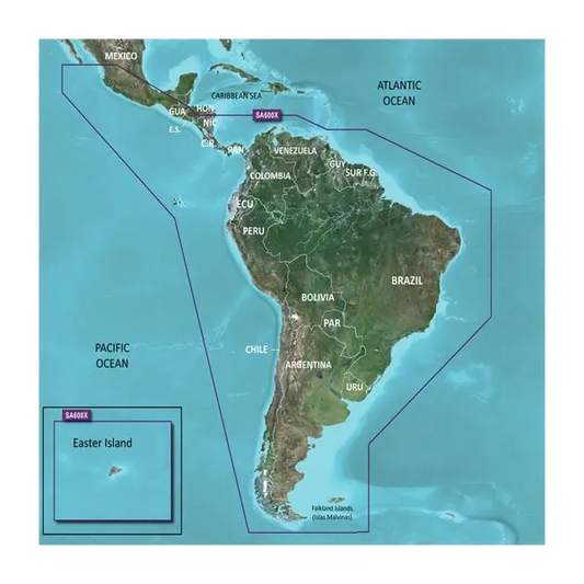 Garmin South America Coastal Charts BlueChart g3 | HXSA600X | microSD/SD