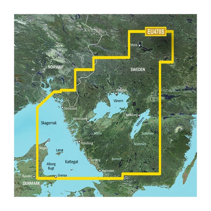 Garmin Sweden, Stromstad to Halmstad Charts BlueChart g3 Vision | VEU470S | microSD™/SD™