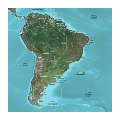 Garmin South America, East Coast Charts BlueChart g3 | HXSA001R | microSD/SD