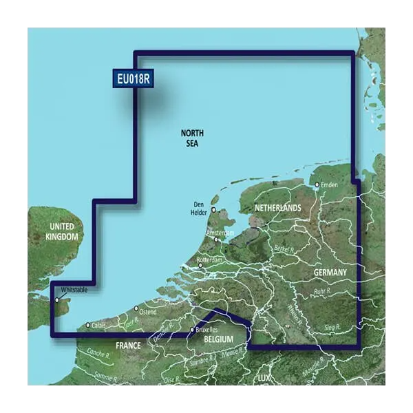 Cartes Garmin Benelux BlueChart g3 Vision | VEU018R | microSD/SD (010-C0775-00)