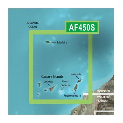 Cartes Garmin Madère et îles Canaries BlueChart g3 Vision | VAF450S | microSD/SD