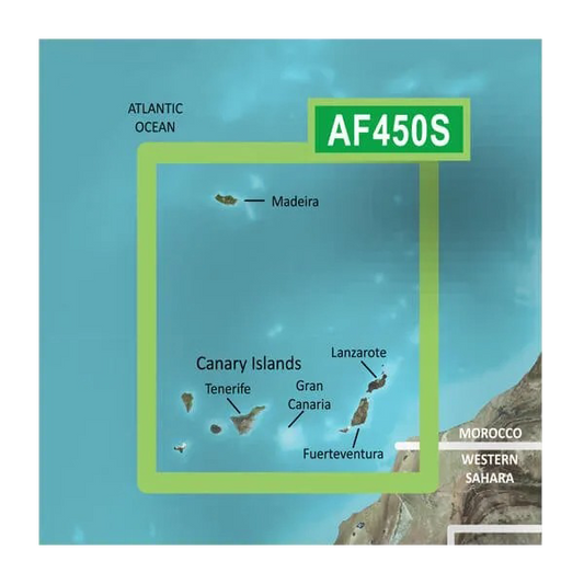 Cartes Garmin Madère et îles Canaries BlueChart g3 Vision | VAF450S | microSD/SD