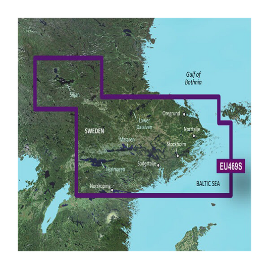 Garmin Sweden, Stockholm and Malaren Charts BlueChart g3 Vision | VEU469S | microSD/SD