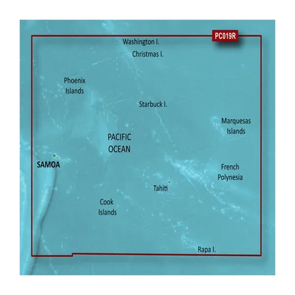 Garmin Polynesia Coastal Charts BlueChart g3 | HXPC019R | microSD/SD