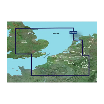 Cartes Garmin de la Grande-Bretagne du Sud-Est à la Belgique et au Luxembourg BlueChart g3 Vision | VEU002R | microSD/SD