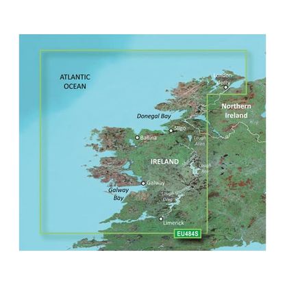 Cartes Garmin Irlande, Nord-Ouest BlueChart g3 Vision | VEU484S | microSD/SD