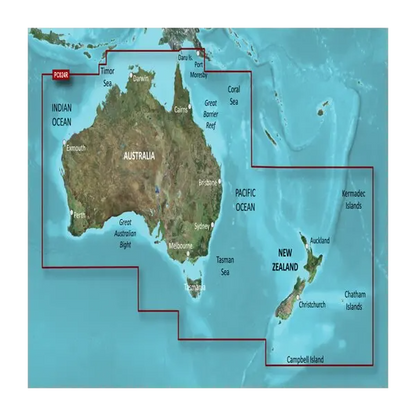 Garmin Australia and New Zealand Coastal Charts BlueChart g3 | HXPC024R | microSD/SD (010-C1020-20)