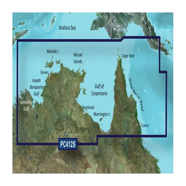 Garmin Australia, Admiralty Gulf WA to Carins Coastal Charts BlueChart g3 | HXPC412S | microSD/SD (010-C0870-20)