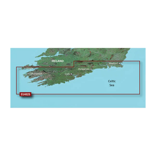 Garmin Great Britain, Wexford to Dingle Bay Charts BlueChart g3 Vision | VEU482S | microSD/SD