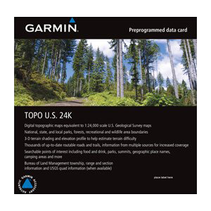 Carte microSD Garmin TOPO US 24K Sud-Ouest