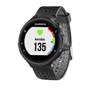 Garmin Forerunner 235, noir et gris, montre connectée GPS de fitness haut de gamme pour coureurs (010-03717-54)