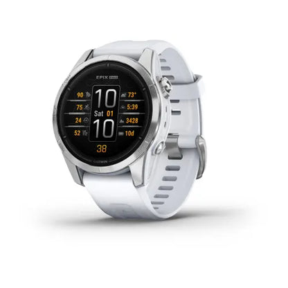 Garmin Epix Pro (Gen 2), 42 mm Standard Edition Silver with Whitestone Band (010-02802-00)