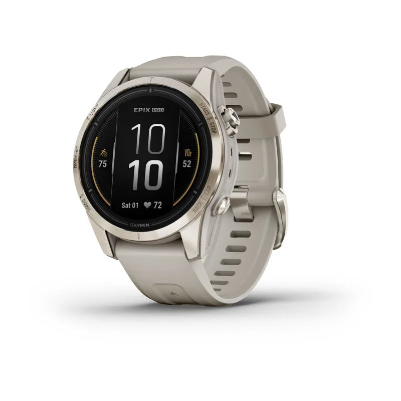 Garmin Epix Pro (Gen 2), 42 mm Sapphire Edition Soft Gold with Light Sand Band (010-02802-10)