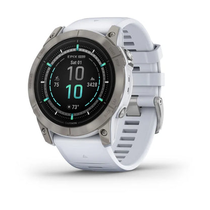 Garmin Epix Pro (Gen 2), 51 mm Sapphire Edition Titanium with Whitestone Band (010-02804-10)